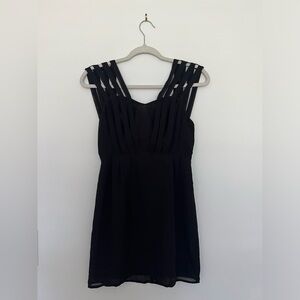 Urban Outfitters Strappy Black Chiffon Dress
